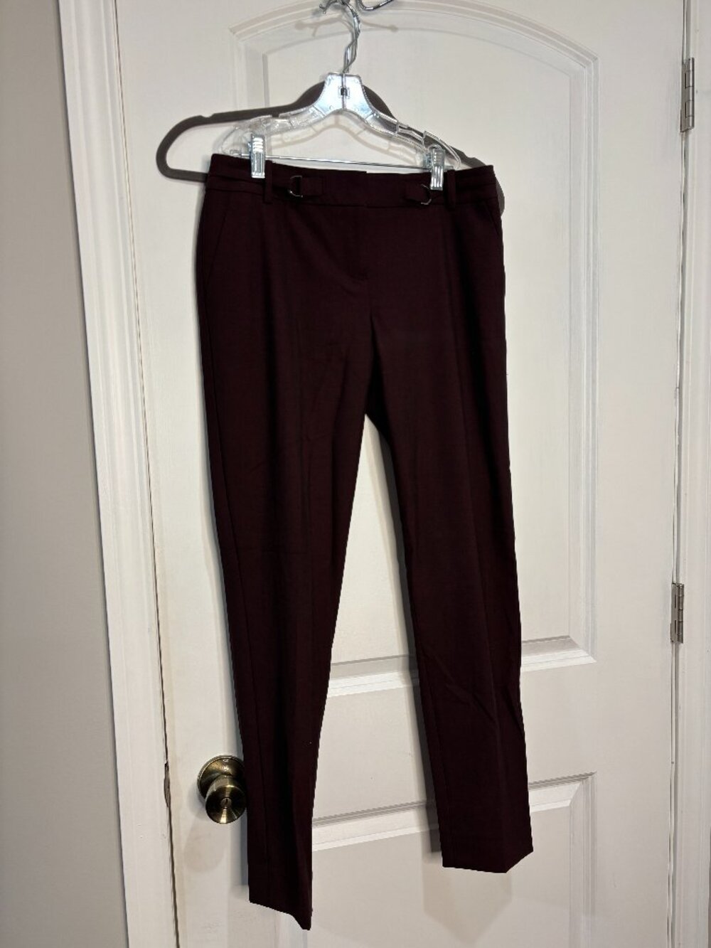 The Limited Maroon Slim Leg Drew Fit Dress Pants Size 0 NWT